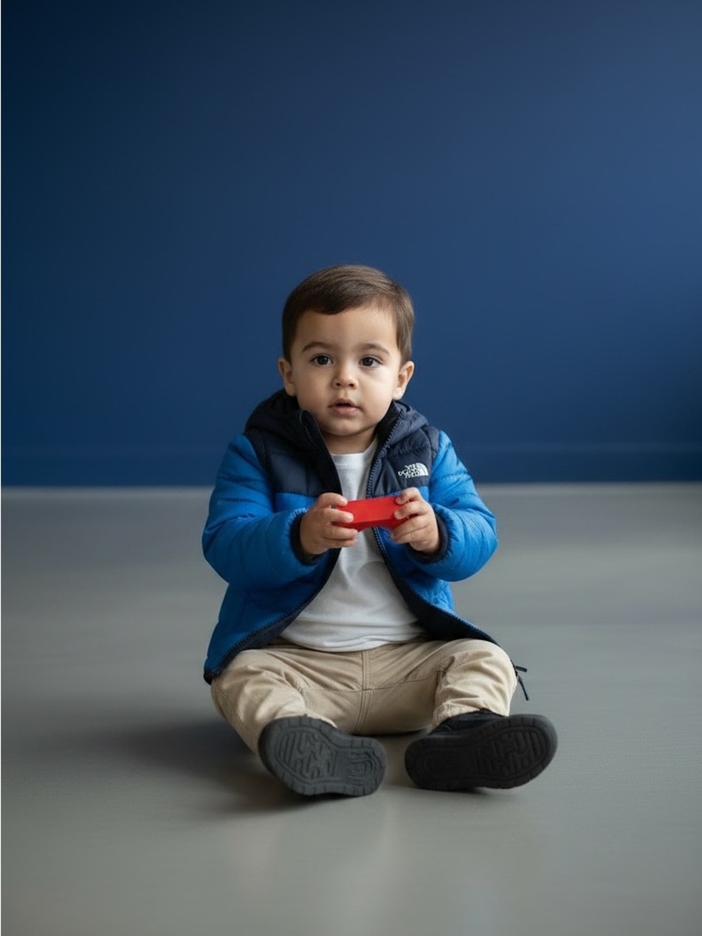 The North Face Toddler ThermoBall Eco Hooded Jacket Blue Navy Size 3T